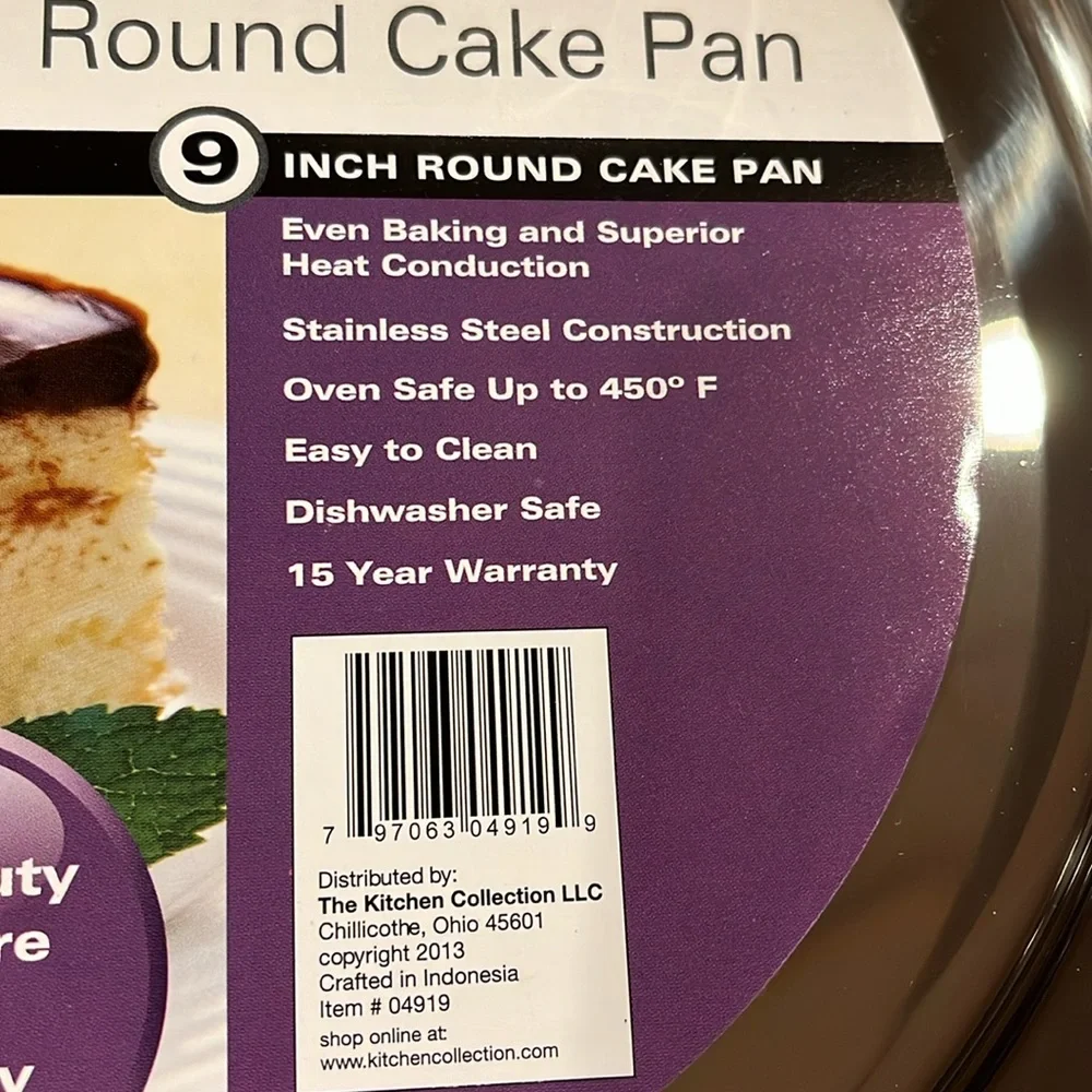 Hamilton Beach Stainless set of 2 round cake pans NWT